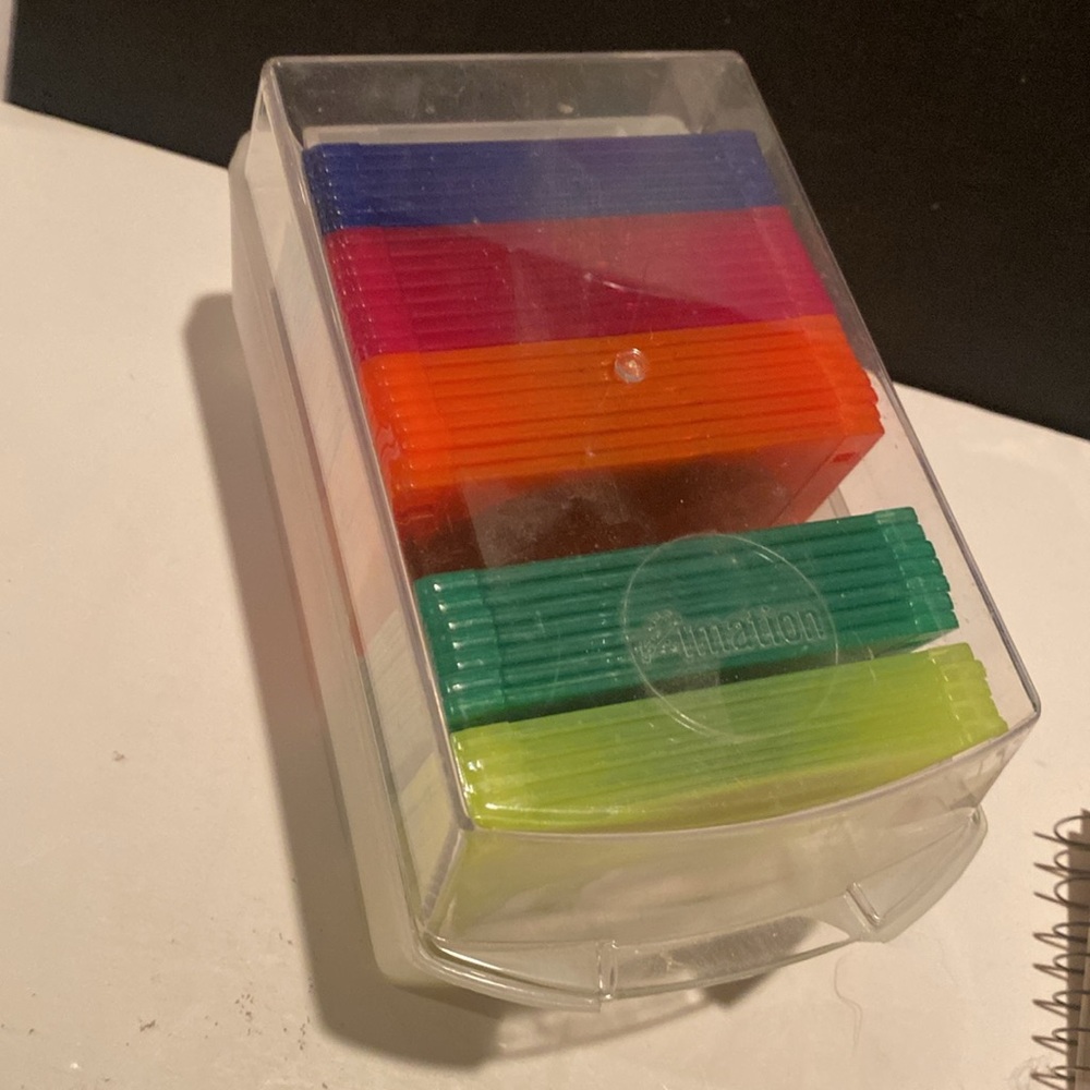Vintage & New Imation quantity 34 floppy disks, 3.5”, 1.44 mb, in storage case